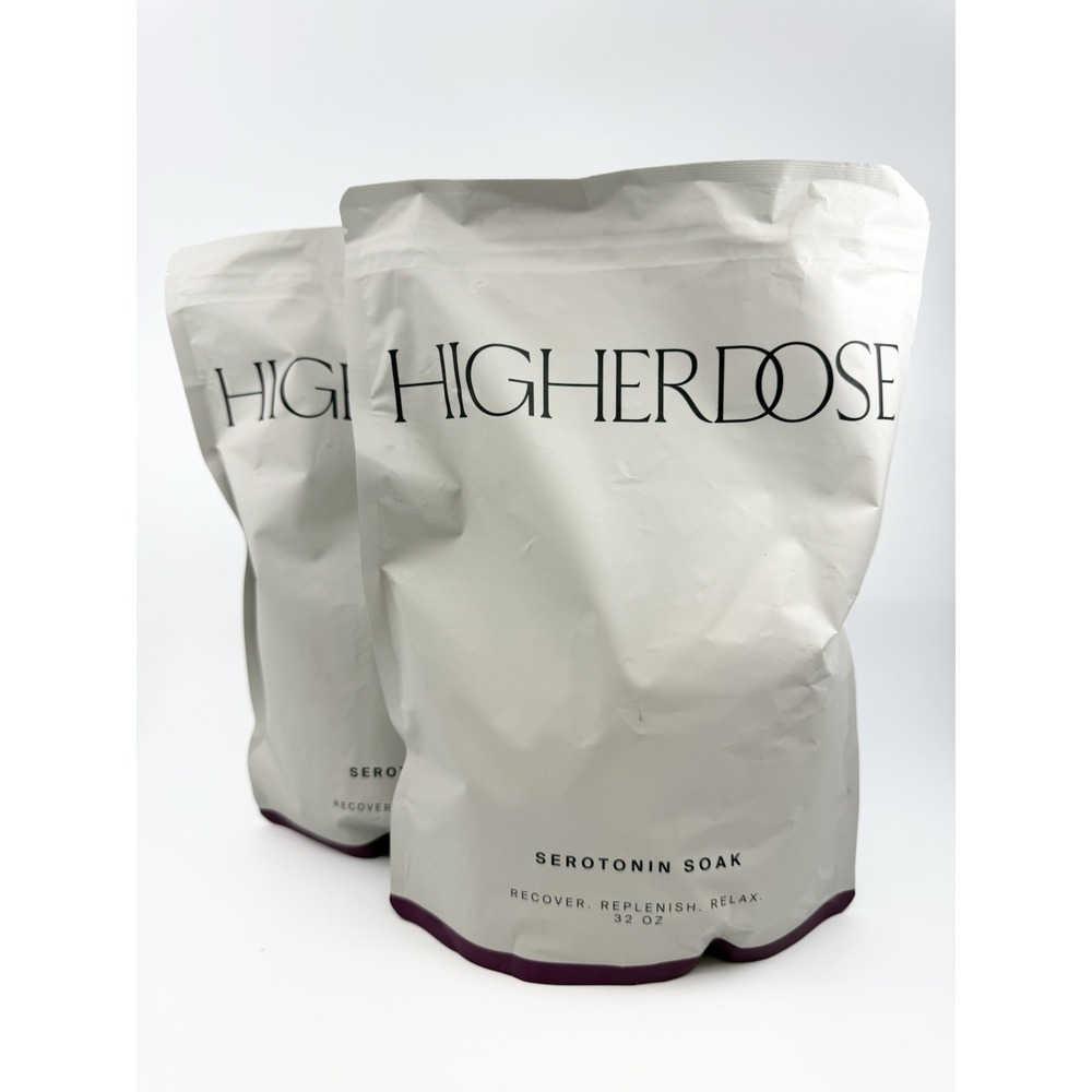 2 PACK! Higher Dose SEROTONIN SOAK 32 oz Recover Replenish Relax Best by 07/27